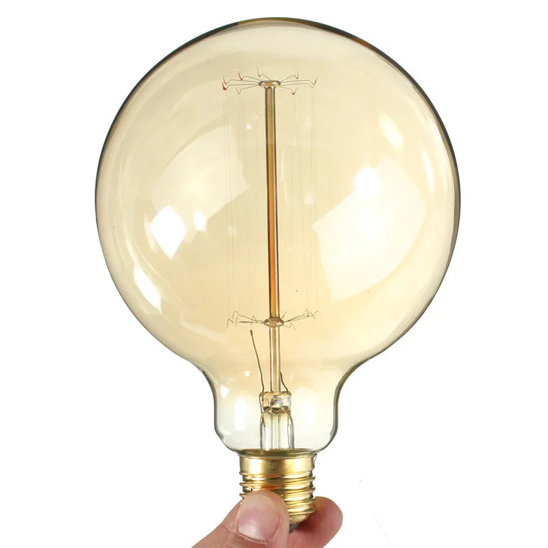 

Retro Edison Light Bulb E27 220V 40W G125 Globe Filament Incandescent Ampoule Bulbs Vintage Edison Lamp