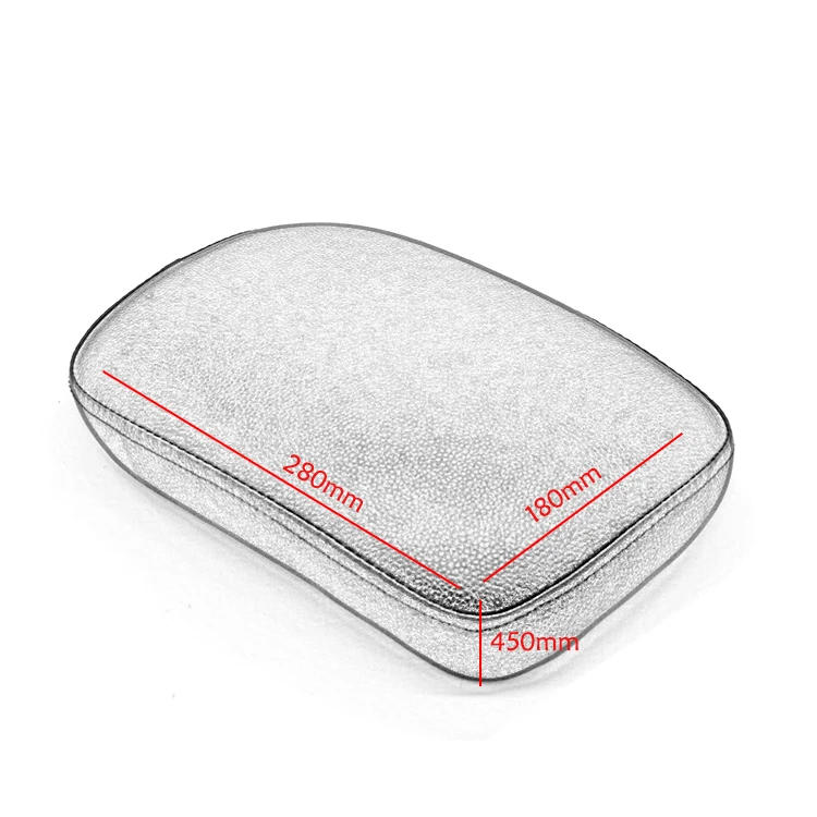 Черная мотоциклетная Подушка заднего пассажирского сиденья подушка на присоске