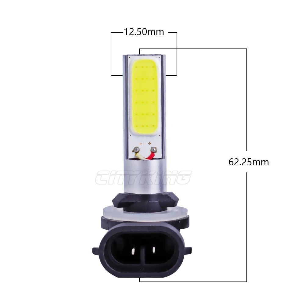 10 шт./лот светодиодные лампы для автомобильных фар (H27 881 cob 10w smd автомобиля 880 h1 h3