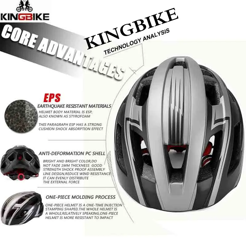 KINGBIKE Новый Сверхлегкий велосипедный шлем MTB дорожный для женщин и мужчин