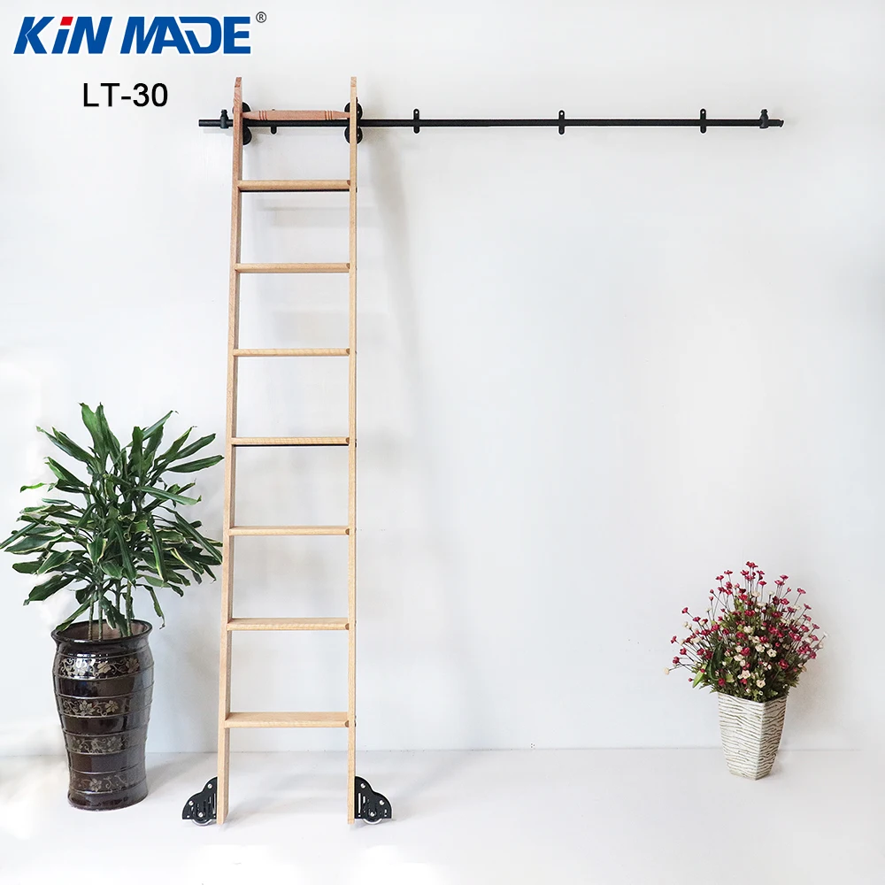 Kinmade 3.3ft 6.6ft деревенский черный круглый тубус раздвижной сарай библиотечная