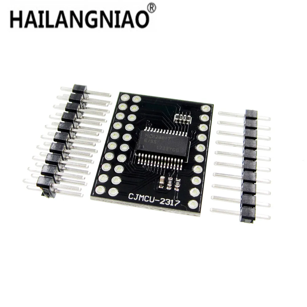 

MCP23017 Serial Interface Module IIC I2C SPI MCP23S17 Bidirectional 16-Bit I/O Expander Pins 10Mhz Serial Interface Module