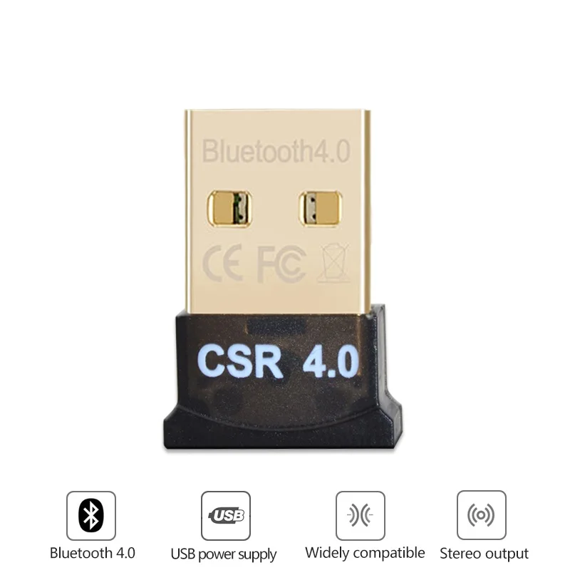 Беспроводной USB Bluetooth 4 0 адаптер Dongle Музыка звук приемник передатчик для PC