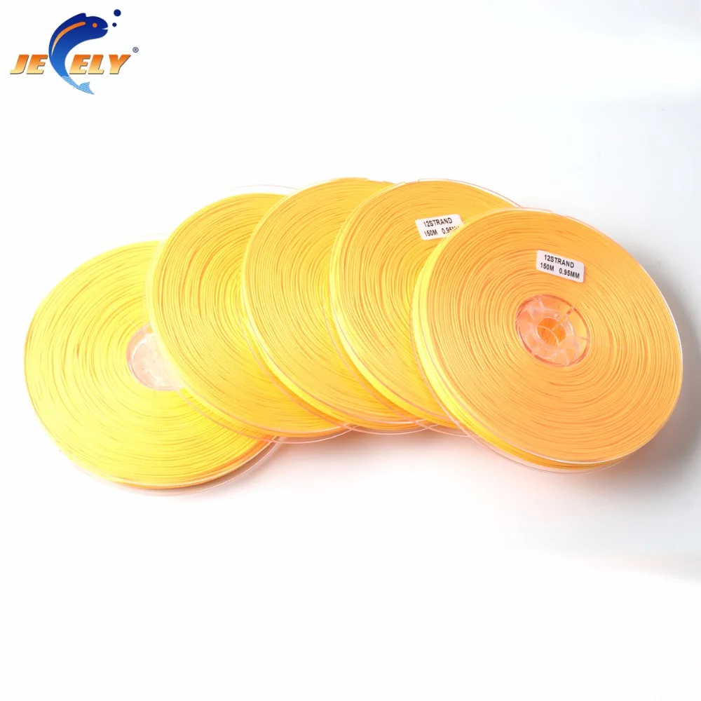 300LB 140 кг 0 95 мм 1 12 нитей UHMWPE Spectra полый плетеный Канат леска оранжевый цвет 150 м