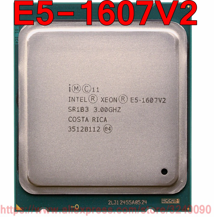Процессор Intel ЦП Xeon E5-1607V2 SR1B3 3 00 ГГц 4 ядра 15M LGA2011 E5 1607V2 процессор E5-1607 V2 бесплатная