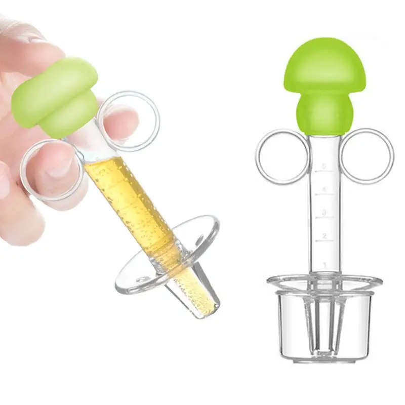 

Baby Squeeze Medicine Dropper Dispenser Baby Pacifier Needle Feeder Feeding Flatware Utensils Infant silicone syringe Nipple