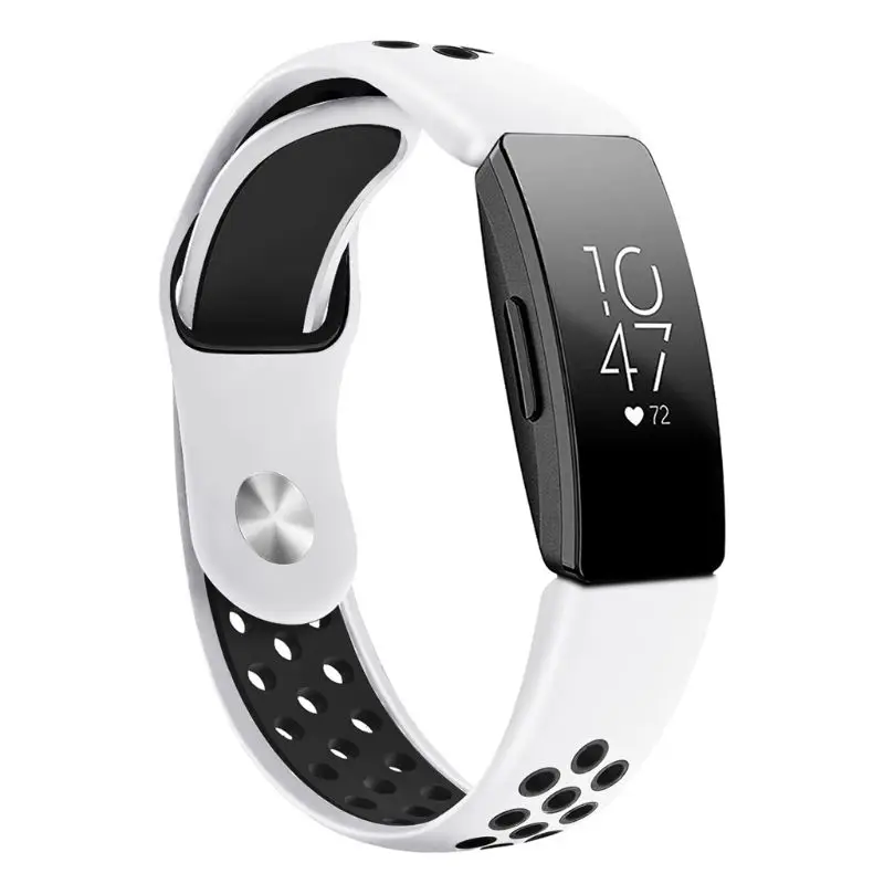 Двухцветные силиконовые часы ремешок для Fitbit Inspire/Inspire Hr Сменный ремень наручные часы с ремешком-браслетом аксессуары