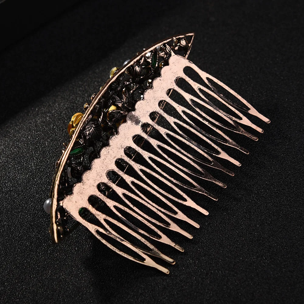 Гребень для волос Женский с жемчугом и акриловыми вставками | Украшения
