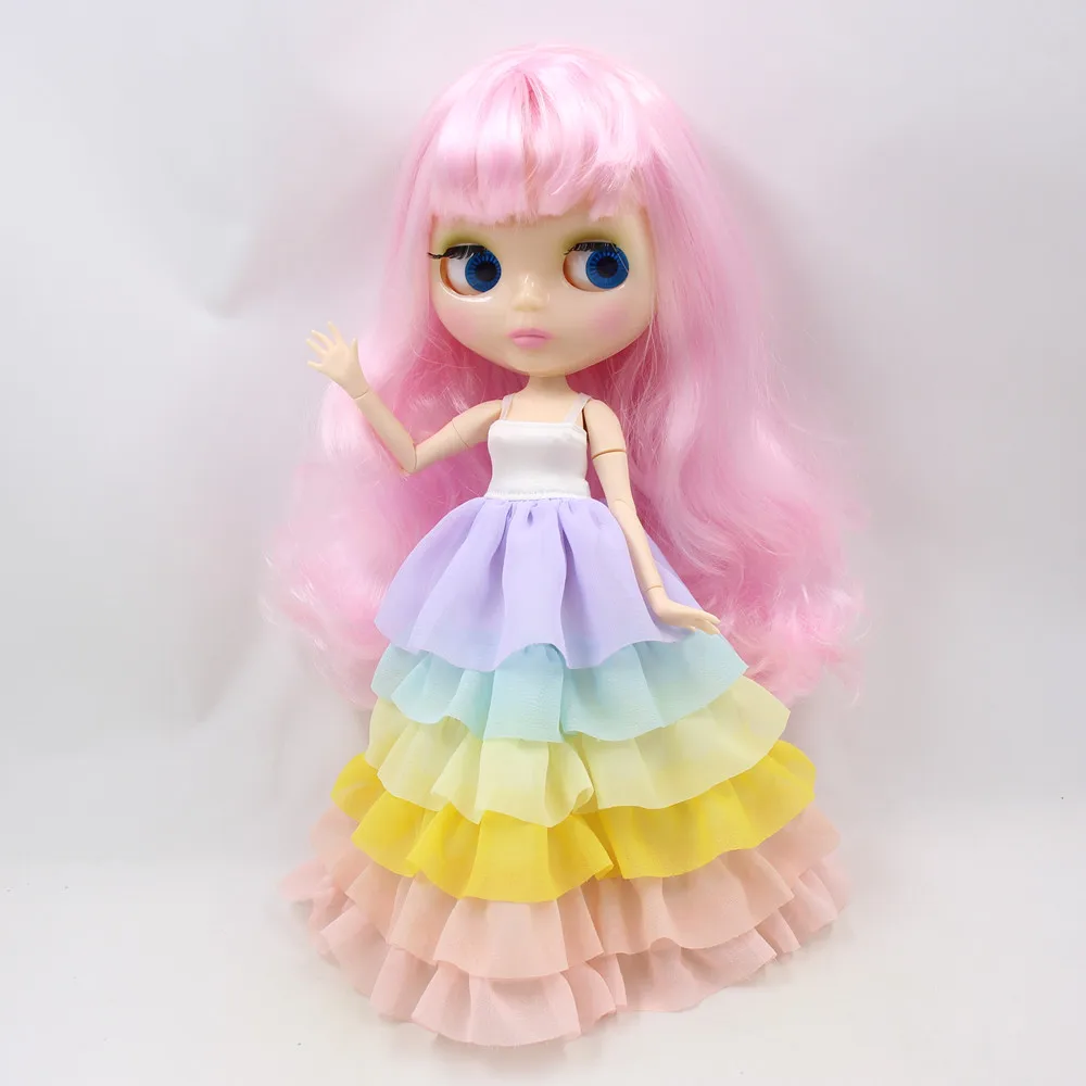 Fortune Days 1/6 Blyth кукольная одежда с изображением единорога платье с накидкой и лентой для волос милая одежда принцессы подарок для девочки ледяная игрушка BJD