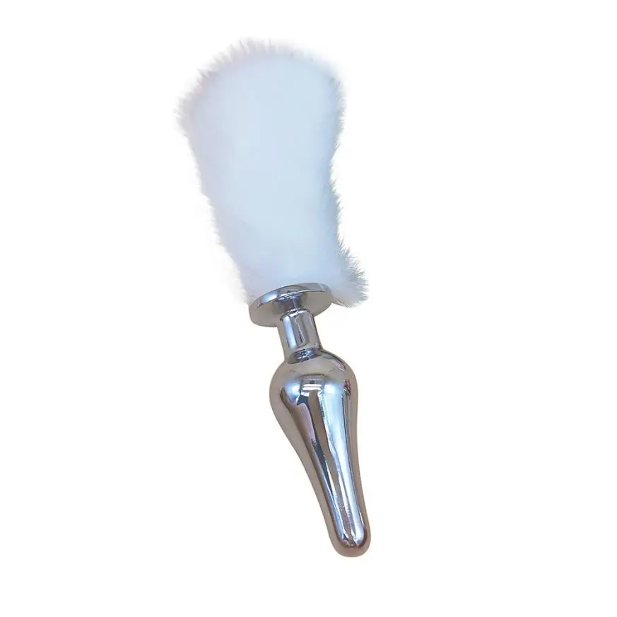 2018 Горячая короткая Анальная пробка из алюминиевого сплава лисий хвост