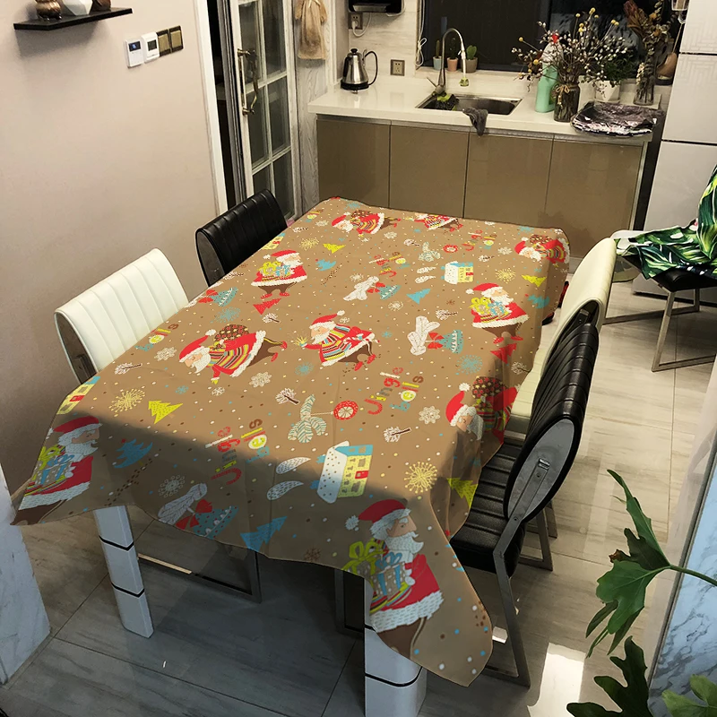 Christmas Series Tablecloths Decorative Wedding Tablecloth The Family Dinner Table Custom Sizes | Дом и сад