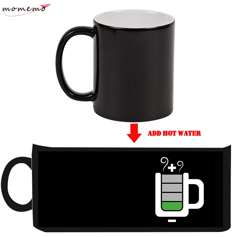 MOMEMO зарядка изменение цвета кружки для кофе магический керамический горячей