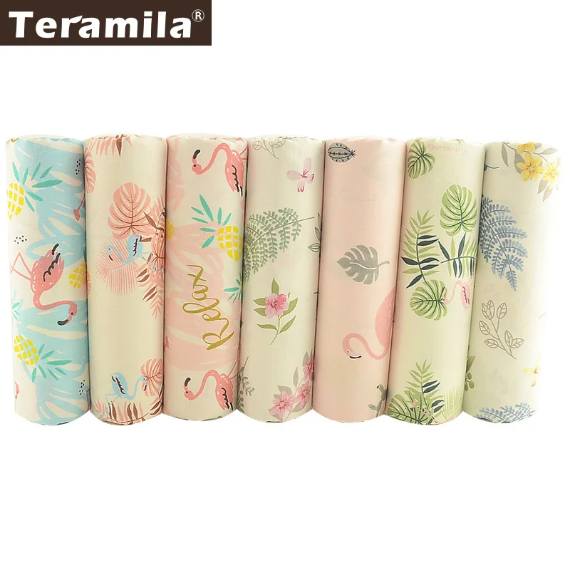 Teramila, хлопок, ткань, 40 см x 50 см, 7 шт., животный дизайн, Telas, домашнее украшение, сделай сам, подушка, лоскутное шитье, Tissu