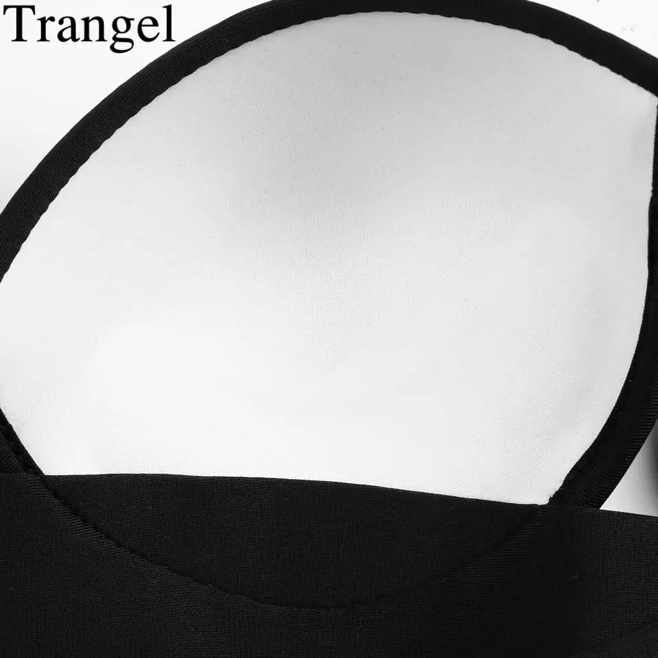 Бикини Trangel сексуальное черное бикини без бретелек с пуш апом женский купальник
