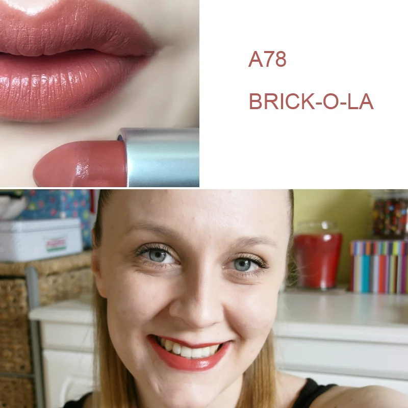 A78 BRICK O LA MYG матовая губная помада телесного цвета, финишная Увлажняющая губная помада, русская красная леди жук, Rubby Woo Sin Diva - Цвет: A78 BRICK O LA