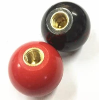 10 pcs m10 x 40mm plastic ball machine tool accessories console handle black red