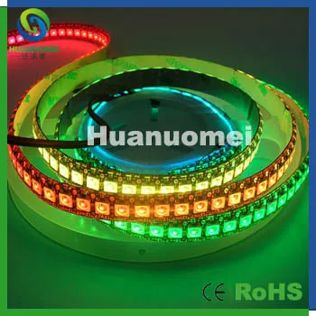 Пиксельная Светодиодная лента ws2811 Dream color rgb 5050 светодиодная ленсветильник черная