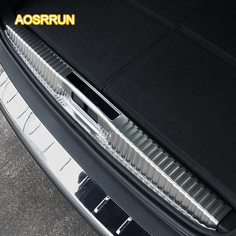 AOSRRUN после кормовой двери автомобиля из нержавеющей стали задняя крышка защитной
