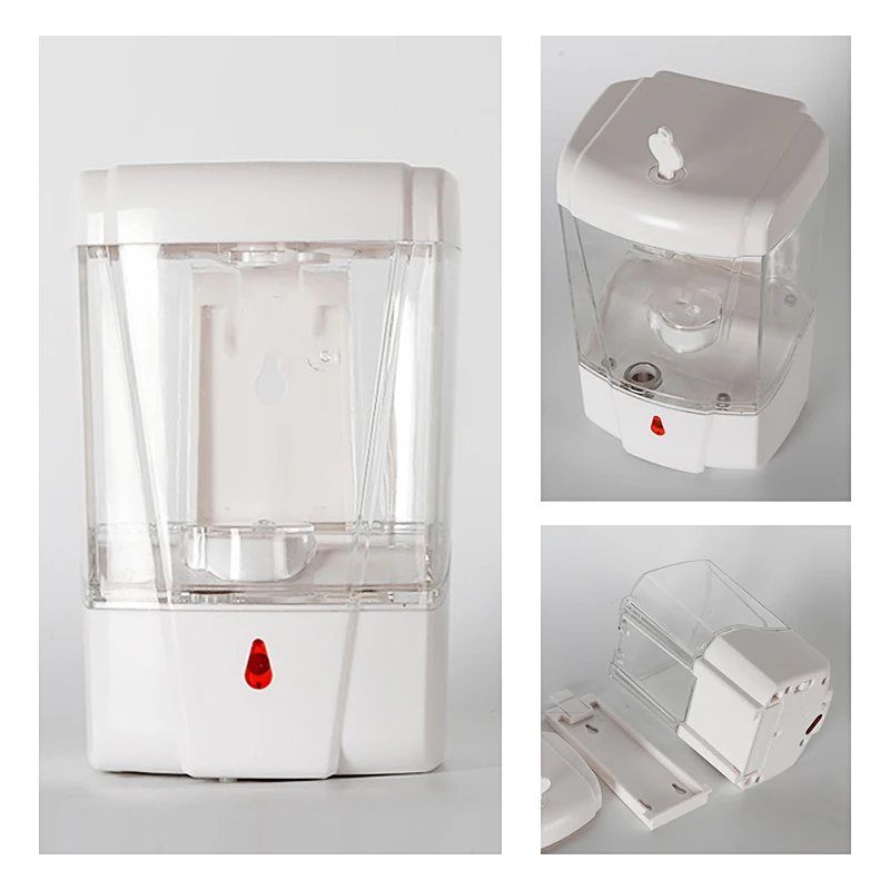 

600ml Wall-Mount Automatic IR Sensor Liquid Soap Dispenser Kitchen Bathroom Touch-Free Lotion Pump Touchless Liquid Dispenser