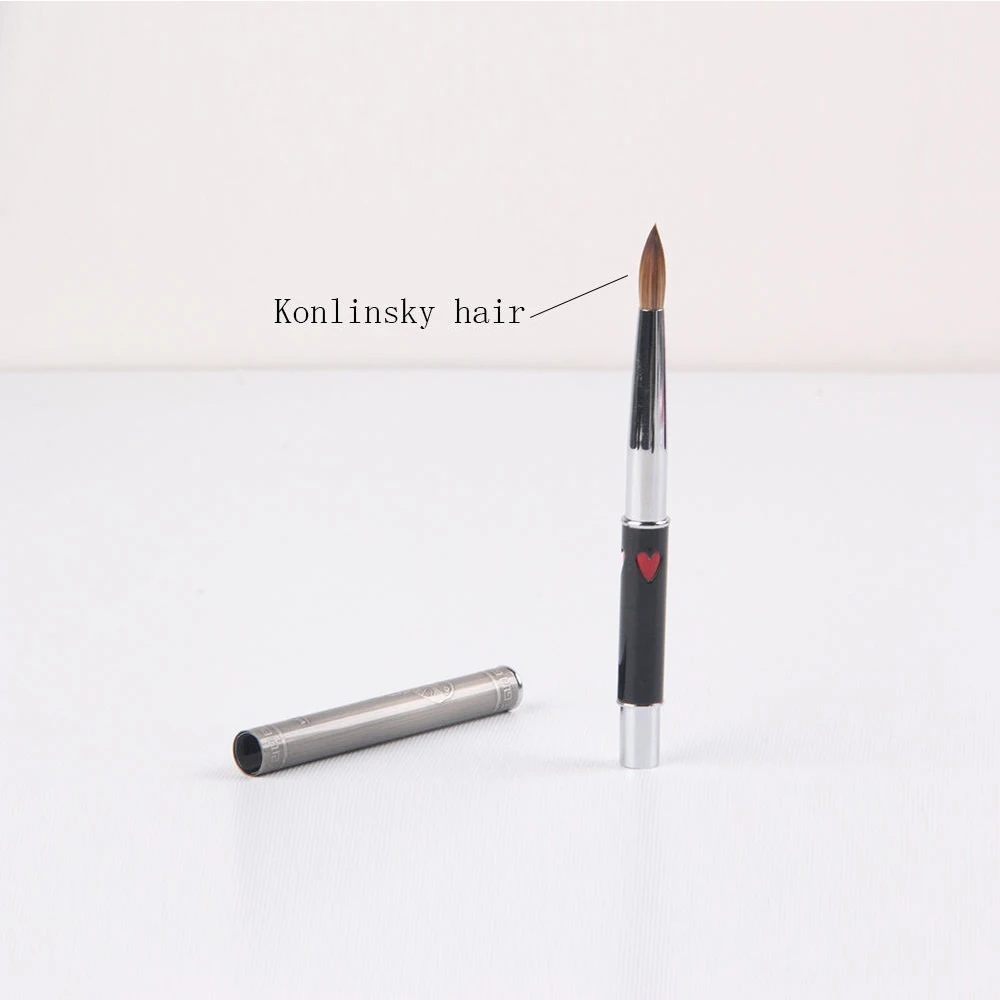 Новая акриловая кисть ANGNYA для ногтей изысканный дизайн металлическая ручка