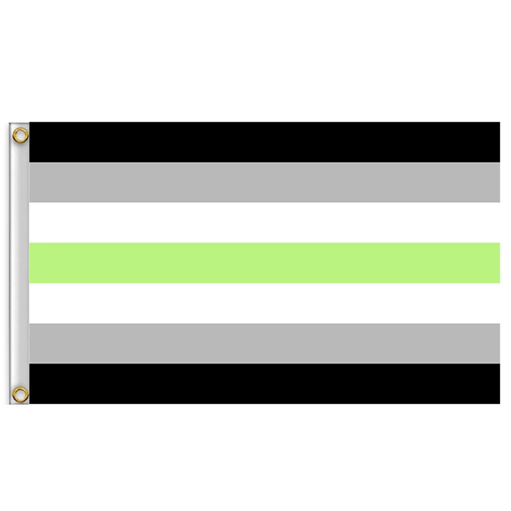Флаг Agender 3x5 футов большой флаг из полиэстера для геев ЛГБТ флаг|Флаги баннеры и