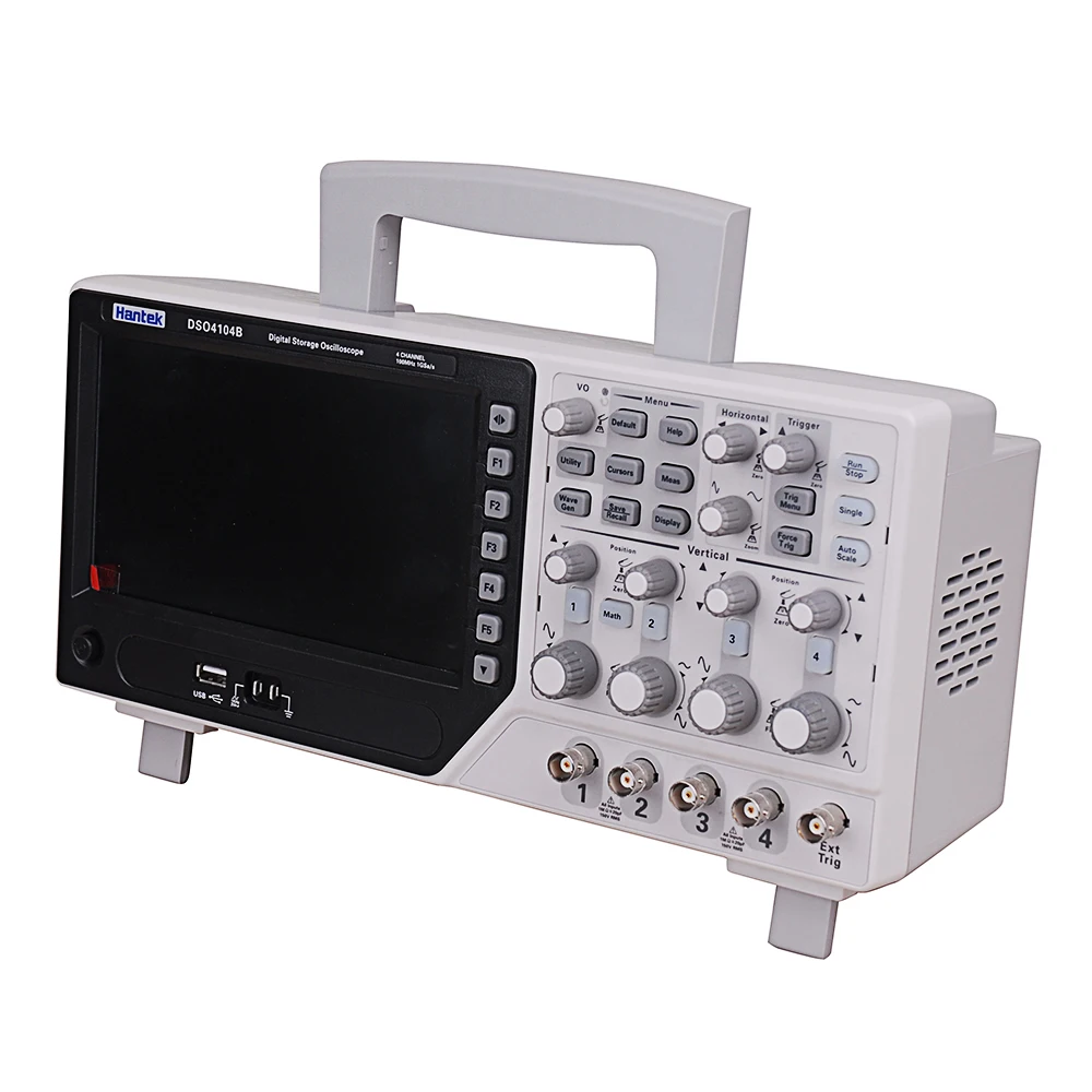 Hantek DSO4104B 100 МГц 1GS/s 4CH осциллограф EXT DVM USB ПК ЖК дисплей Автоматический диапазон