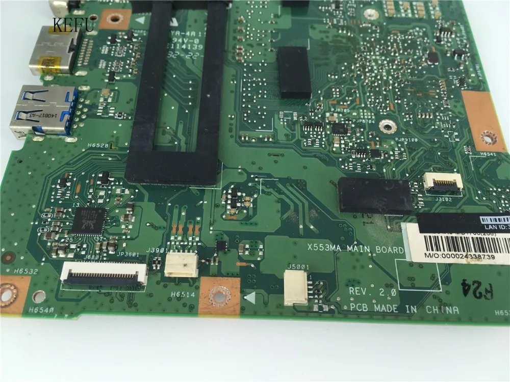 Материнская плата для ноутбука ASUS A553M X503M F503M X553MA N3540 cpu X553MA REV.2.0