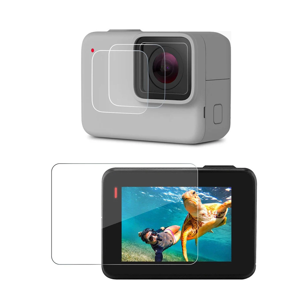 Защитная пленка для объектива из закаленного стекла и ЖК-экрана GoPro Hero 7