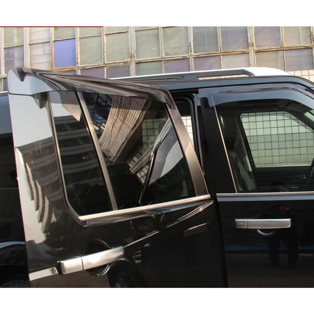 4pcs/set Window Body Side Deflector Guards Sun Rain Visor Shield Cover For LR4 LR3 2009-2015 Car Styling Auto Accessories | Автомобили и