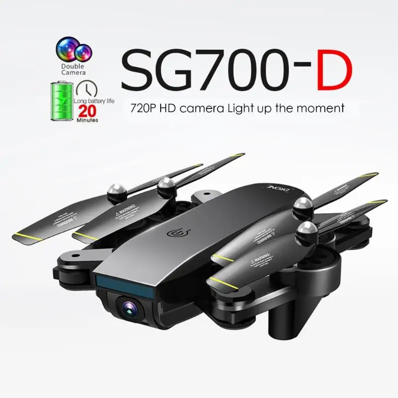 SG700-D 720P Дрон складной оптический поток двойная камера Квадрокоптер для селфи, Дрон