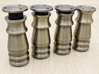 4 шт. Алюминий деревянные ножки для мебели 8101215 см Высота шкафы столы-стулья диванные ножки с нескользящей резиновой подошве