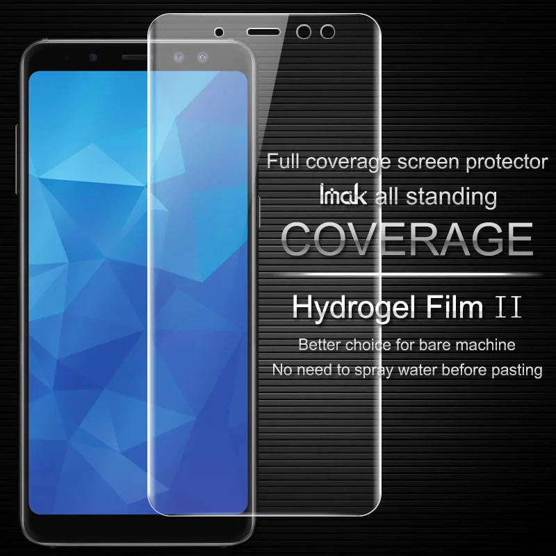 IMAK Для Samsung Galaxy A8 плюс 2018 мягкие яснее гидрогель фильм II полное покрытие спереди