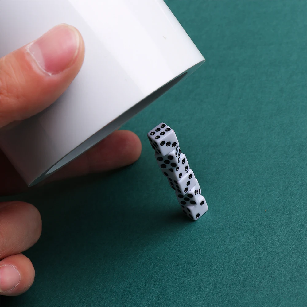 50 шт./пакет Dices 8mm пластиковые белые/черные/красные игровые игральные кости