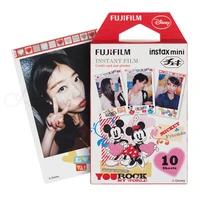 genuine fujifilm fuji instax mini 9 film mickey photo paper 10 sheets for 9 8 50s 7s 90 25 sp 1 sp 2 mini instant cameras