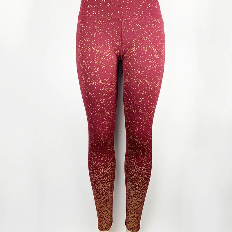 Леггинсы спортивные для женщин фитнес с высокой талией йоги брюки спортзала