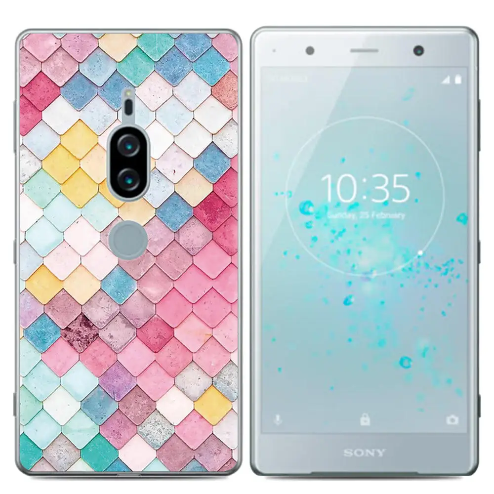 

Phone Case For Sony Xperia XZ2 Premium 5.8-inch Cute Cartoon High Quality Painted TPU Soft Silicone Skin Back Cover