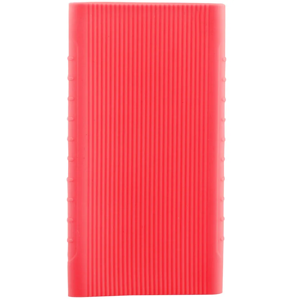 Red 13x7 см чехол для внешнего аккумулятора мягкий силиконовый внешний аккумулятор для 5000 мАч Xiaomi power bank - Цвет: Red