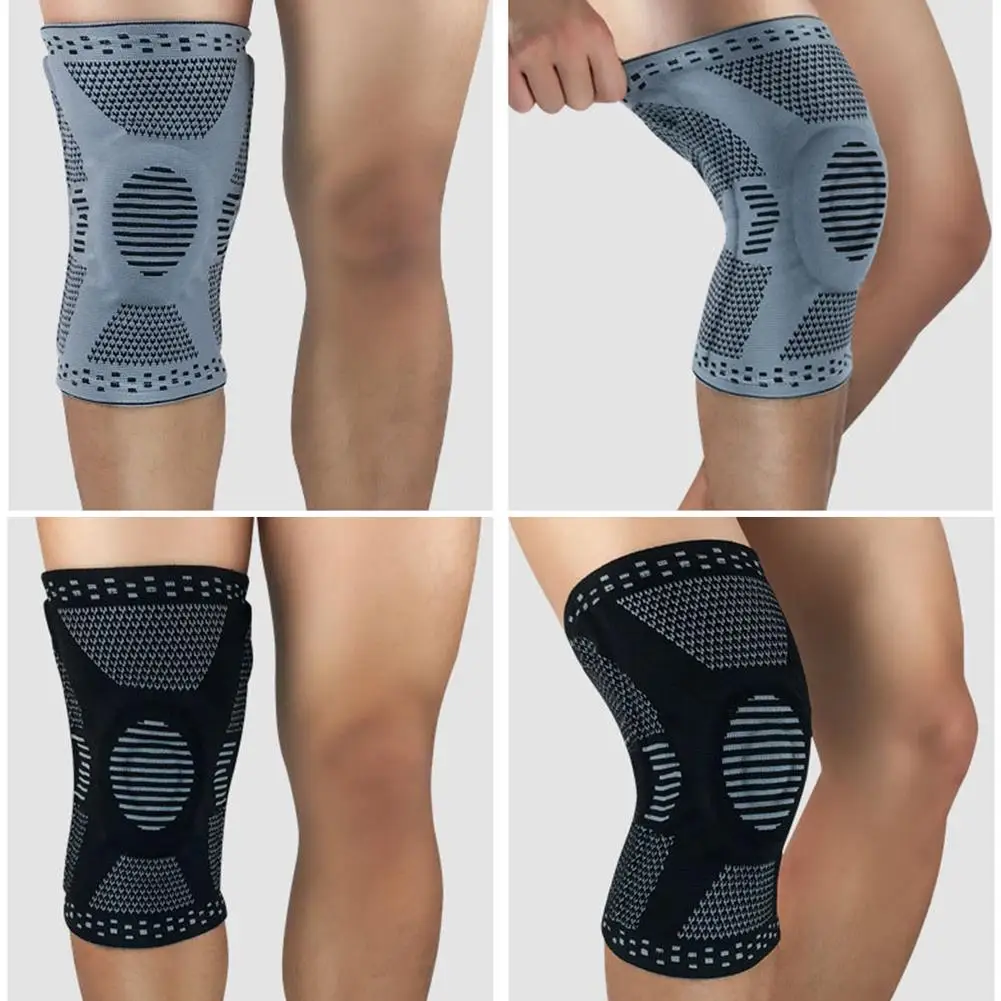 Силиконовый пружинный наколенник для мужчин фиксатор ног с изкусом лучший