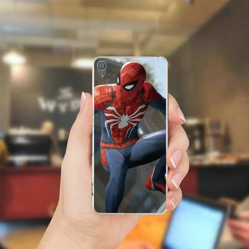 Прозрачный чехол для телефона sony Xperia Z Z1 Z2 Z3 Z4 Z5 компактный M2 M4 M5 T3 XA E3 E5 c4 C5 комиксов