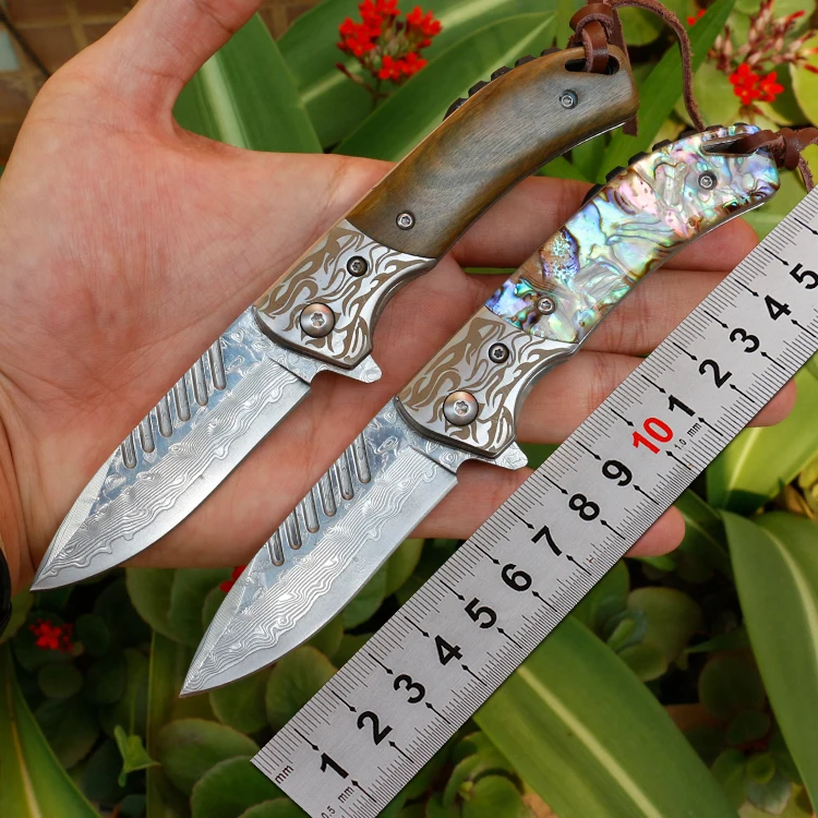 Складной нож Freewolf VG10 2 цвета лезвие из дамасской стали с | Ножи -33002510410