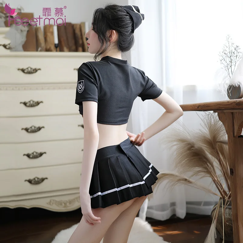 Новый женский костюм полиции Сексуальная полицейская форма униформа косплей