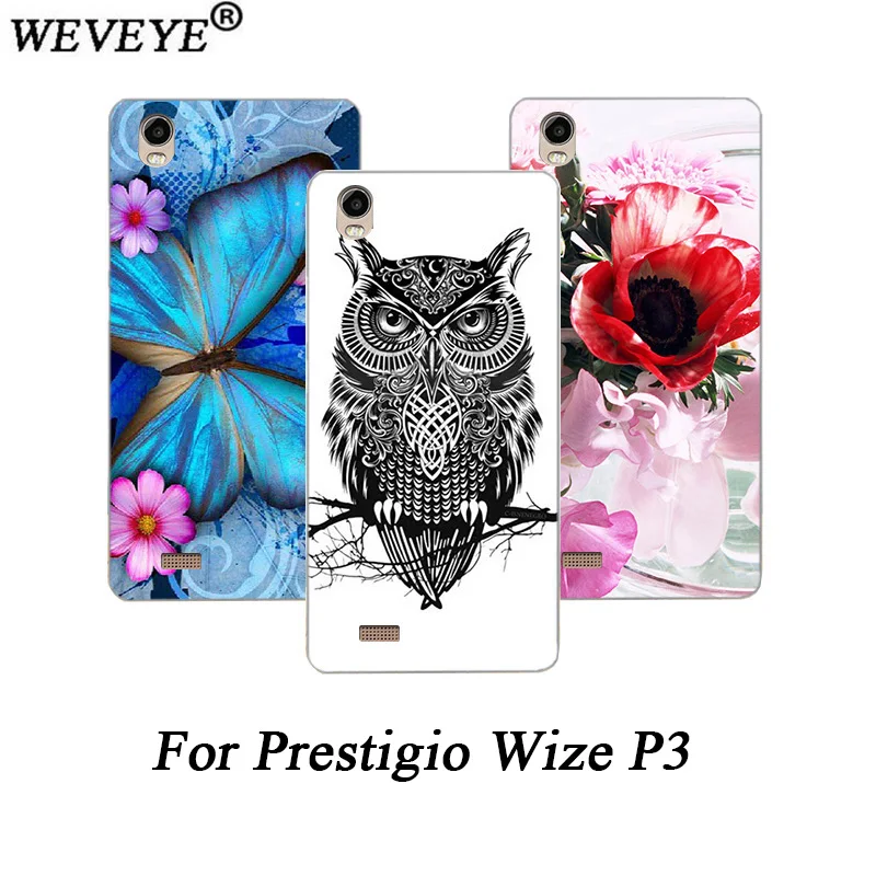 WEVEYE новейший мягкий ТПУ чехол для телефона Prestigio Wize P3 PSP 3508 DUO узоры цветы животные