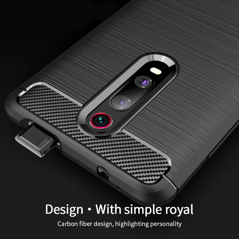 Для Xiaomi mi 9 T/mi 9 T Pro Чехол черный мягкий чехол из ТПУ чехол из углеродного волокна стиль для Xiaomi mi 9 T Pro Силиконовая задняя крышка