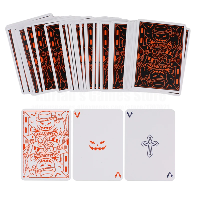 Хэллоуин Игральные Карты Magic карточная колода покер карты 88*63 мм Pocker | Спорт и