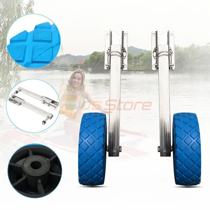 Новинка катер из нержавеющей стали колесо для запуска тележка надувной лодки