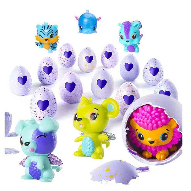 

Novelty Creative toys one piece Cartoon Magic Hatch egg Surprise Doll Animal Incubation Egg Mini toy For Kids Christmas gift
