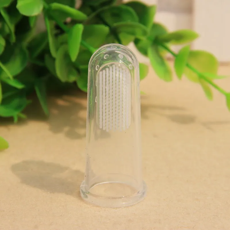 Детские Силиконовые Палец Зубная щётка зубов детей Clear ГУМ щетка Детская