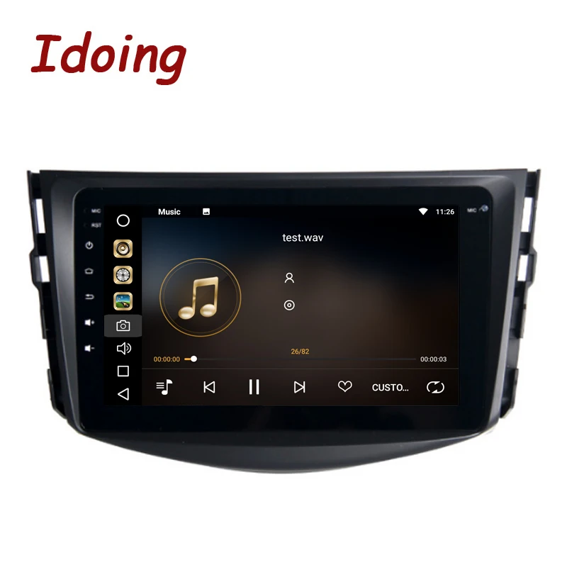 Idoing 2Din 8 &quotАвтомобильный gps плеер Android8.0/7 1 для Toyota RAV4 09 12 ядерный 4 Гб ОЗУ 32 ПЗУ Авто