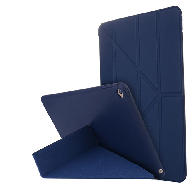Transform Blue Для iPad Air 2 Smart Cover Чехол преобразования с подставкой Ipad Air2 протектор A1566 A1567 Силиконовый Мягкий противоударный корпус - Цвет: Transform Blue