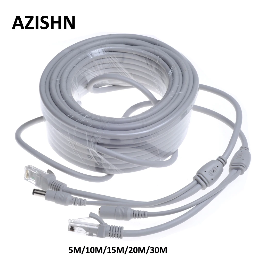 

Ethernet кабель AZISHN 5M/10M/15M/20M/30M для камер видеонаблюдения